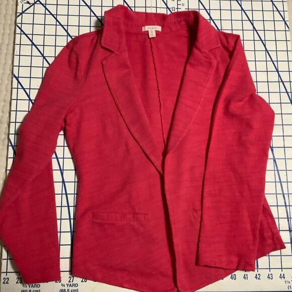 Caslon T-shirt Knit Jacket, pink, size small petite - Picture 4 of 6